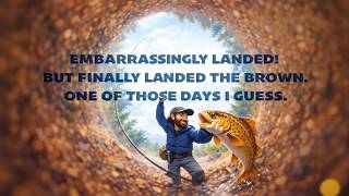 You going to land thing or what?! Brown Trout - Cheesman Canyon - Peter's catch