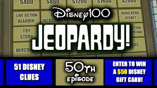 Disney Jeopardy Trivia 51-Clue 50Th Episode 12024
