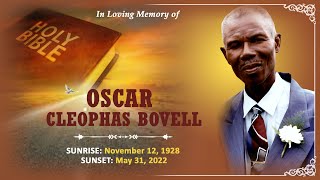 Celebrating The Life of Oscar Cleophas Bovell