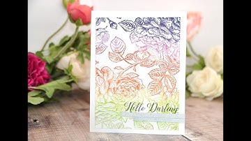 Unity Quick Tip: Rainbow Stamped Botanical Background