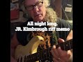 All night long Junior Kimbrough Memo