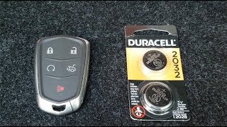 Cadillac Key Fob Battery Replacement 2014-2018 (Keyless Remote ATS)