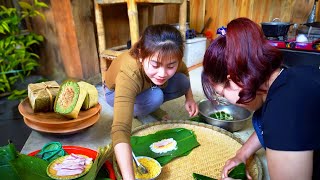 Two Younger Sisters Came To Visit and Packed CHƯNG Cake - Cozy Family Meal | Nhất Daily Life