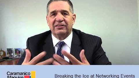 Breaking the ice at networking events