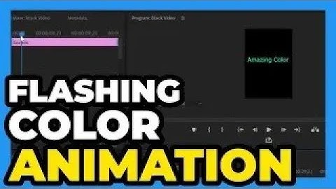 Premiere Pro CC ： How to Create a Flashing Color Text Effect Animation 2024 Qucik Tutorial