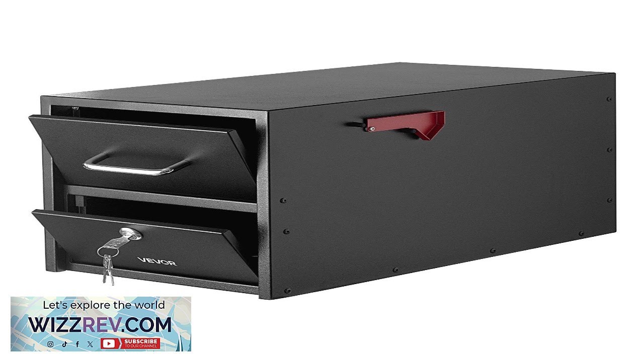 Почтовые ящики VEVOR Post Mount, защищённые от взлома и краж, для улицы, прочные, с замком