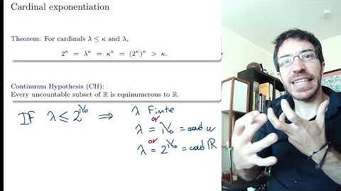 36. Set Theory. The continuum hypothesis