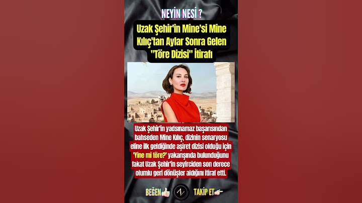 Uzak Şehir'in Mine'si Mine Kılıç'tan Aylar Sonra Gelen "Töre Dizisi" İtirafı