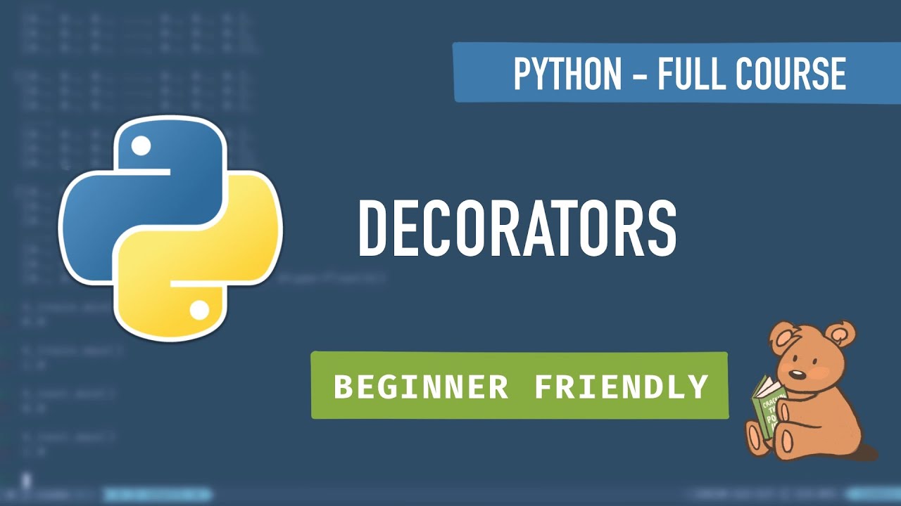 Decorators | Python Full Course Part 18 | Pooky Codes - YouTube