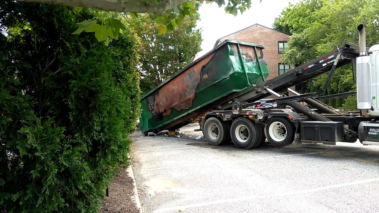 Waste management roll off services - YouTube