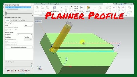 NX CAM planner profile strategy_ Siemens NX manufacturing