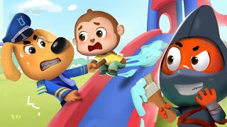 เล่นกลที่สนามเด็กเล่น | สัตว์ประหลาดบนถนน | การ์ตูนเด็ก | เบบี้บัส | Kids Cartoon | BabyBus