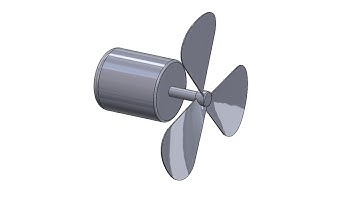 Cad modeling of exhaust fan in solidworks
