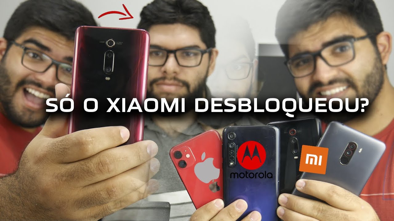 O PIOR DESBLOQUEIO FACIAL É DA XIAOMI? Testando com vários modelos! Apple, Motorola… DEU RUIM?!