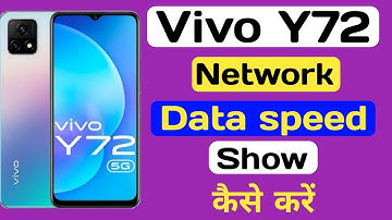 Vivo Y72 Network Data speed Show ll Data speed show setting on कैसे करें।