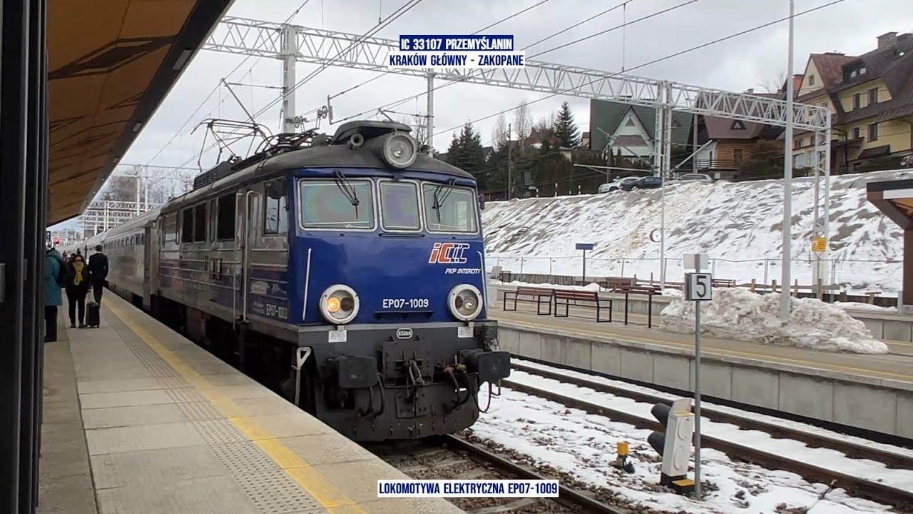 Train InterCity IC 33107 PRZEMYŚLANIN Kraków Główny - Zakopane Tanie Kolejowanie okiem pasażera