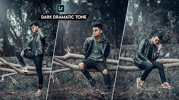 Lightroom Mobile Dark DRAMATIC Tone Photo editing tutorial with Preset - Taukeer Editz