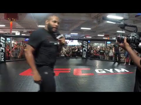 Daniel Cormier Kicks Jon Jones Fan Out of UFC 214 Open Workout