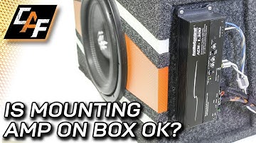 MUST use techniques - Mounting an Amplifier to a Subwoofer Enclosure
