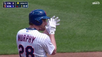 COL@NYM: Murphy rips an RBI double to right field