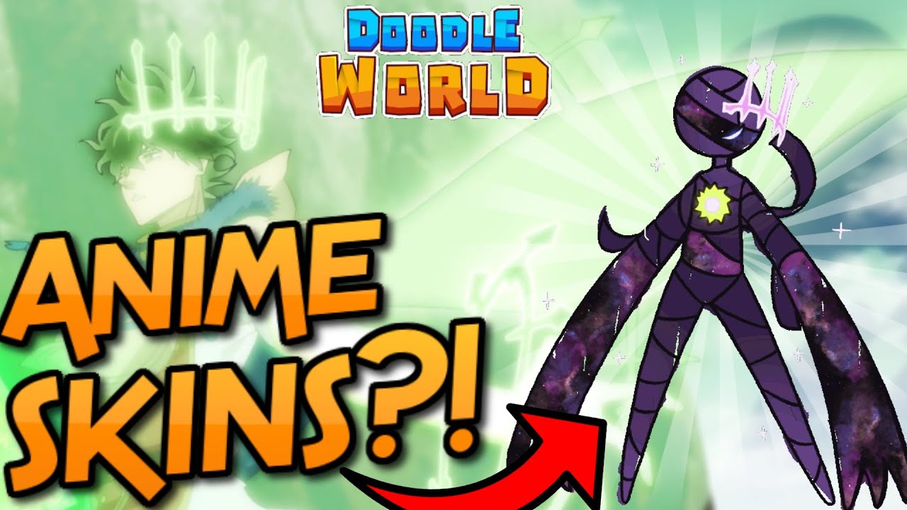 NEW ANIME SKINS?! ROBLOX DOODLE WORLD - YouTube