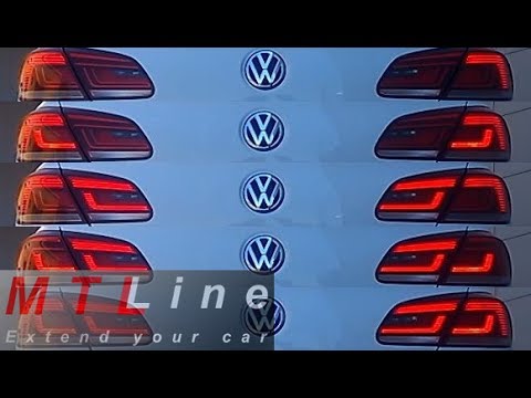 VW Passat B7 CC, MY2015 - rear DRL lights activation - vključitev zadnjih  dnevnih luči - YouTube