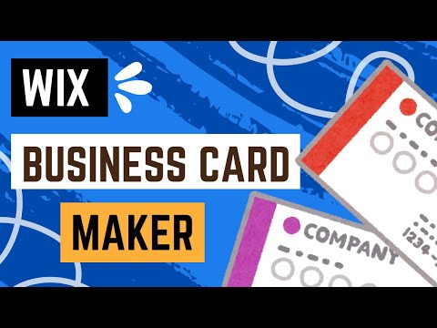Wix Business Card Maker 