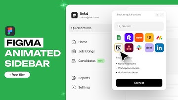 Animated Dashboard Sidebar Tutorial in Figma (+ free design files)