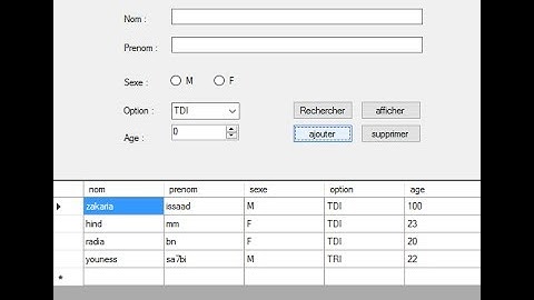 c# (Correction Examen de passage TDI 2011) evemenstielle #darija