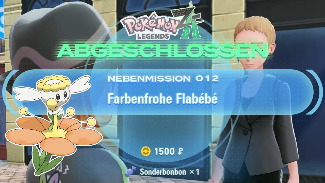 Die Nebenmission 12 Farbenfrohe Flabebe! (5 Flabebe Fundorte) | Pokemon Legenden Z-A