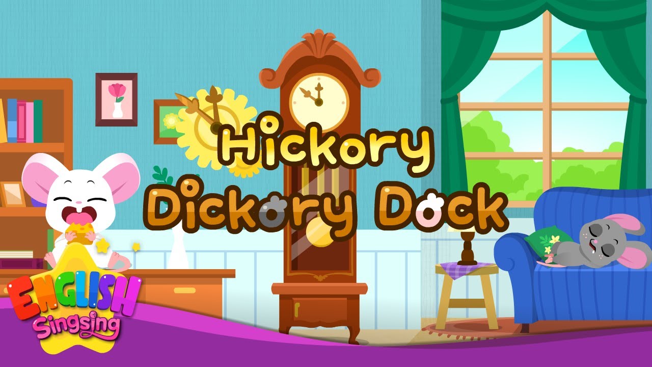 Hickory Dickory Dock - Popular Nursery Rhyme Karaoke - Cartoon Animation Rhyme