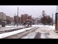 Маршрут трамвая номер 100 (г. Санкт - Петербург.)  жд станция Ручьи - ул. Жени Егоровой (route tram)