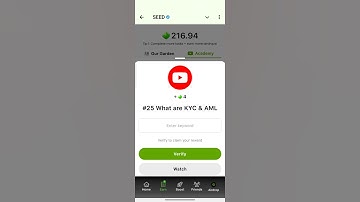 SEED Verify Code | #25 What are KYC & AML| SEED