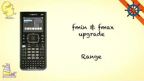 writing a program to find the range of a function - programming on TI # 3