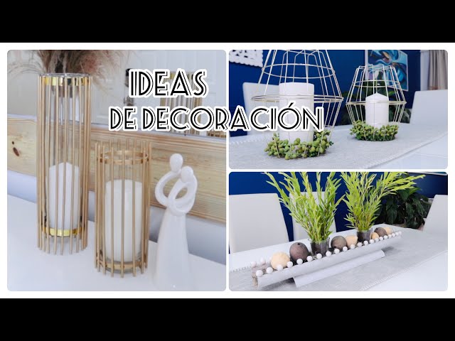 Aprende a decorar el centro de mesa de tu comedor con tus propios