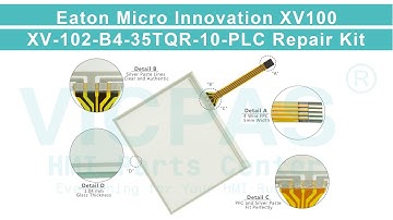 How to Repair XV-102-B4-35TQR-10-PLC Eaton Micro Innovation XV102 Touch Screen Panel?