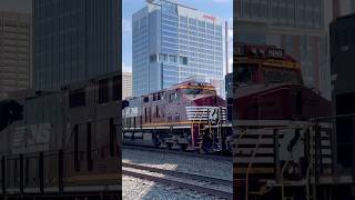 Norfolk southern 8183 and 1230 trail on intermodal