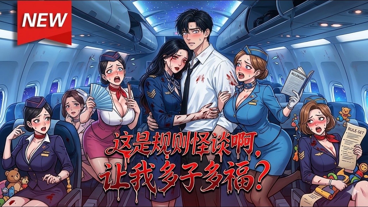 MULTISUB📢《这是规则怪谈啊，让我多子多福？》第1~85集｜别人逃命他撩怪！空姐S级诡异也沦陷？林枫靠摸脸壁咚刷爆好感！ #怪谈 #系统 #爽剧#雅雅短剧