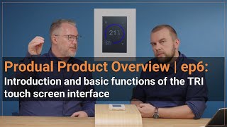 Basic TRI touchscreen room interface functions (Produal Product Overview, episode 6)