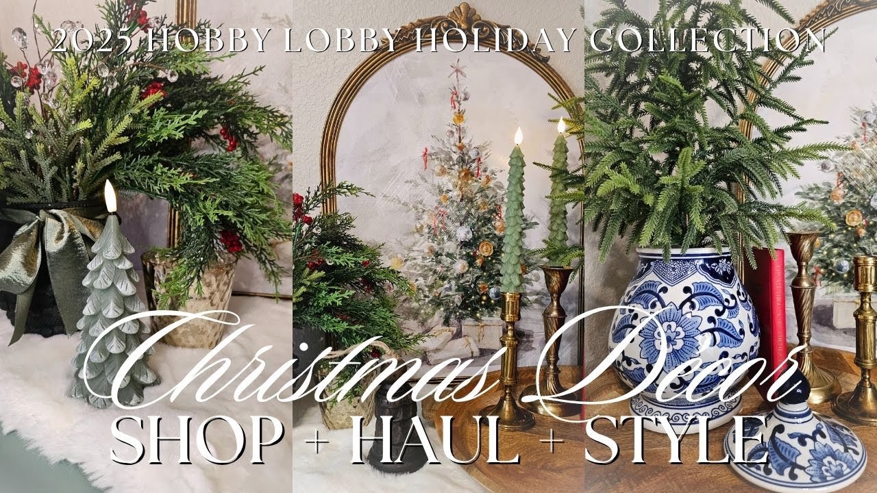 ТРЕНДЫ РОЖДЕСТВЕНСКОГО ДЕКОРА 2025 ГОДА | Хобби Лобби Магазин + Перевозка + Вдохновение в стиле |...