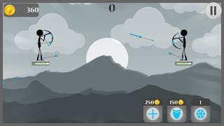 Arrow Battle Of Stickman - 2 player games Android Gameplay HD (by ToyGunsForKids) screenshot 3