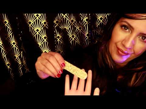💤 ASMR - ROLEPLAY DOUCE MANUCURE - pose de faux ongles, massage des mains