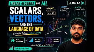 Scalars & Vectors, Explained Visually | Linear Algebra for Machine Learning #1