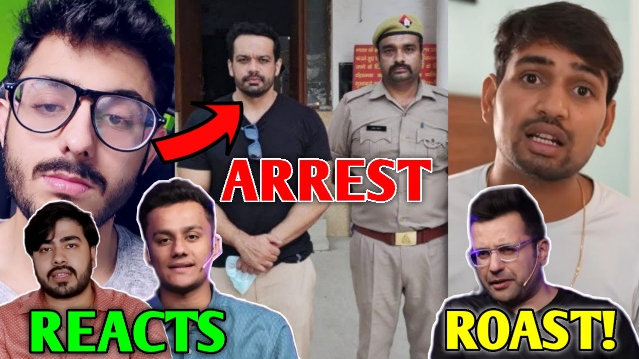 YouTubers REACT to Flying Beast ARRESTED News! | CarryMinati, Mr Indian Hacker, Sandeep Maheshwari |