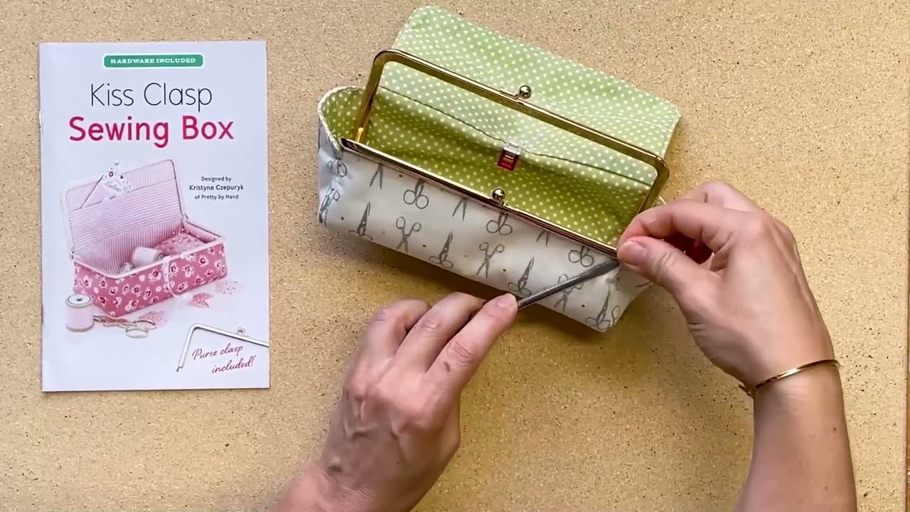 Kiss Clasp Sewing Box - How To Install the Clasp