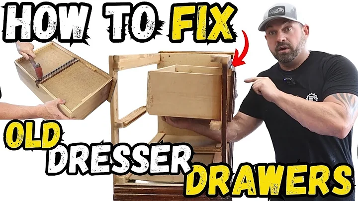 How to Fix Old Dresser Drawers | Sticking, Misaligned, Broken Tracks & Stops Repaired