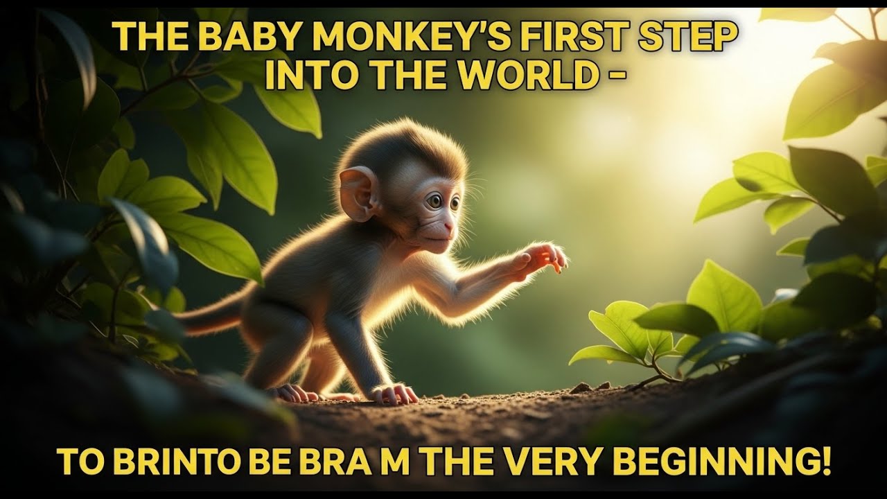 "The Baby Monkey’s First Step Into the World – learning to be brave from the very beginning!"