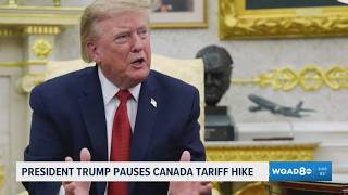 Trump says last-minute deal reached to delay 50% US tariffs on Canadian imports