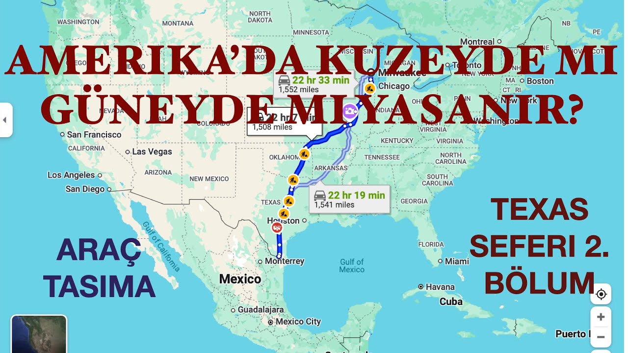 AMERIKA'DA KUZEYDE MI GÜNEYDE MI YASAMALI? (Texas seferi 2. bölüm)