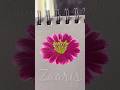 🩷Simple PINK flower 🌸 acrylic 🖌️🎨#shorts #viral #pinkflowers #acrylicpainting #simple